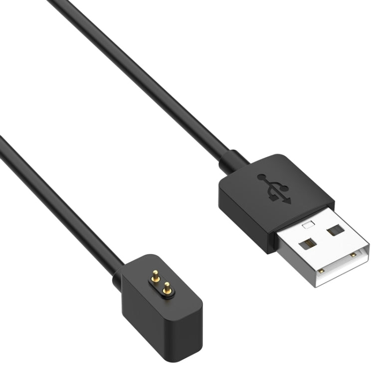 USB charging cable with magnetic suction plug, slim black connector