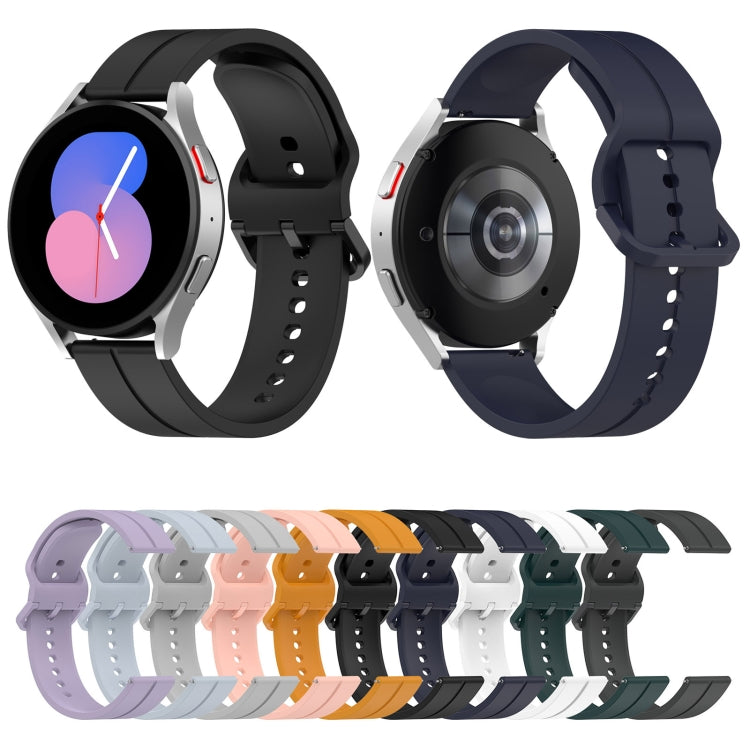 Silicone watch bands in multiple colors, flat groove style with adjustment holes