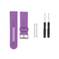 Purple silicone watch strap with buckle, replacement pins and spring bars
