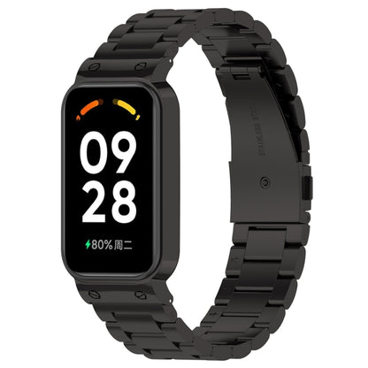 Three-bead steel watch band in black with link bracelet style for Redmi Band 2