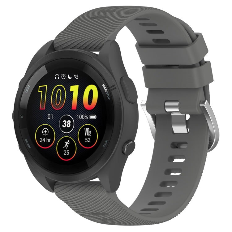 22mm Solid Color Silicone Watch Band, For Garmin Forerunner 265