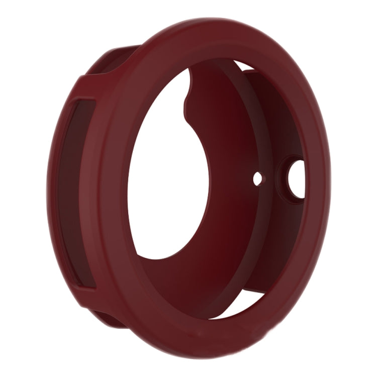 Wine red silicone protective case for Garmin Vivoactive 3 smartwatch, with side cutouts