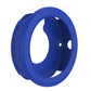 Blue silicone protective case for Garmin Vivoactive 3 smartwatch, includes button hole