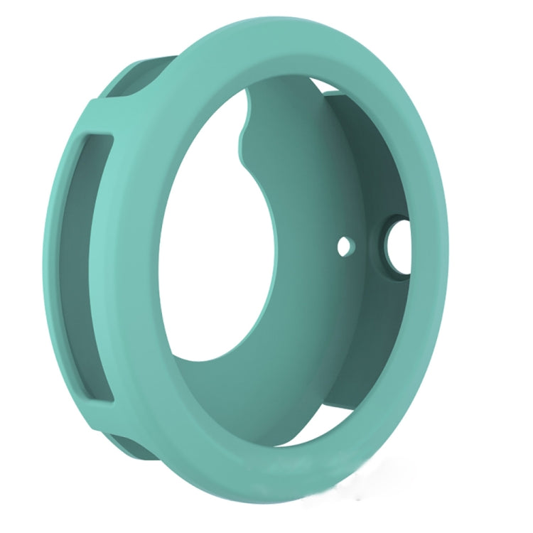 Mint green silicone protective case for Garmin Vivoactive 3 smartwatch with button cutout