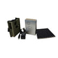 Handheld signal jammer kit with case, power adapter, and black antenna cables