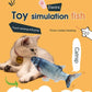 Electric USB cat simulation fish toy with blue fish design, three modes beating