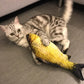 Electric USB cat simulation fish toy with yellow carp design for interactive play