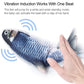 Blue electric simulation fish toy activated by touch, with hand pressing it to move