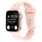 Rose pink silicone butterfly hollow watch band for Apple Watch with openwork cutouts