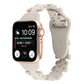 Silicone watch band with butterfly cutouts, white for Apple Watch