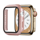 Shockproof PC+Tempered Glass Watch Protective Case, For Apple Watch Series 9 / 8 / 7 41mm, For Apple Watch Series 9 / 8 / 7 45mm