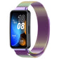 Colorful milanese metal watch band, woven mesh with clasp, for Huawei Band 10/9/8