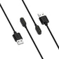 Black USB charging cable for Huawei Band 8 smart watch with chip protection, USB-A
