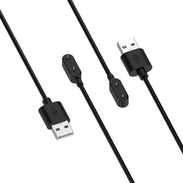 Black USB charging cable for Huawei Band 8 smart watch with chip protection, USB-A