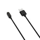 Black USB charging cable for Huawei Band 8 smart watch with chip protection, USB-A