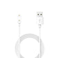 White USB charging cable for Huawei Band 8 smart watch, USB-A to watch connector