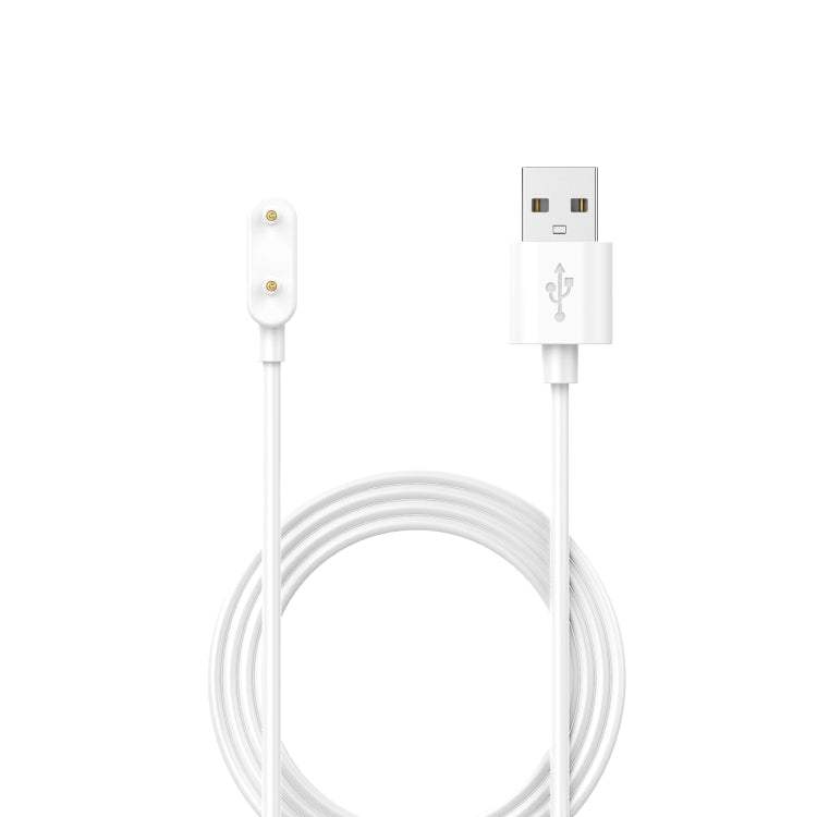 White USB charging cable for Huawei Band 8 smart watch, USB-A to watch connector