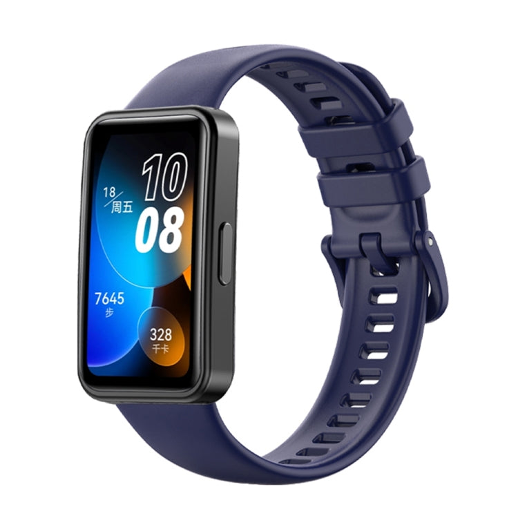 16mm Solid Color Silicone Replacement Watch Band, For Huawei Band 8