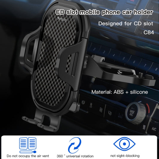Yesido C84 360 Degree Rotating CD Port Car Phone Holder, C84