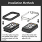 Watch band installation parts: metal shell and fitted rubber ring