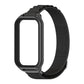 Metal-shell nylon watch band with black strap and blank watch display