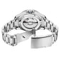 Men's mechanical diver watch underside with stainless steel bracelet and clasp