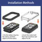 Metal-shell silicone watch band installation steps with smartwatch case