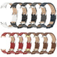 Assorted microfiber PU leather watch bands with metal buckles in multiple colors