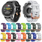 Silicone watch bands with rose-gold buckles in multiple colors