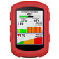 Red silicone protective case with front screen window for Garmin Edge