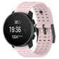 Silicone sport watch band, light pink perforated design, for Suunto 9 Peak Pro/Vertical/Race