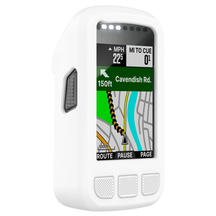 White silicone protective case, side cutout and front screen window with button vents.