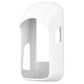 White silicone protective case, open back view with side access cutouts.