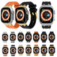 Set of AP silicone watch bands for Apple Watch in multiple colors, adjustable holes