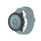 Transparent TPU watch case cover in dark black tint with raised bezel for round smartwatch.