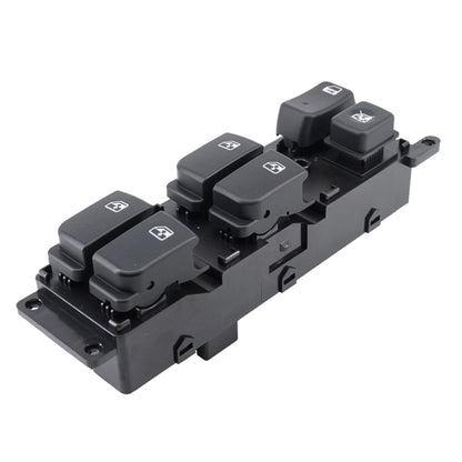 Left LHD car power window control switch with four rocker buttons, black housing