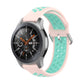 Two-tone silicone replacement wrist strap with mint perforations and light pink clasp