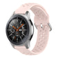 Light pink silicone sport wrist strap with perforated holes and metal pin buckle