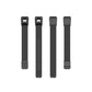 Black mesh watch strap set with two strap sizes and matching buckles