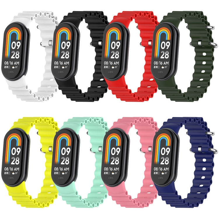 Assorted-color silicone watch band set with metal clasps for fitness tracker