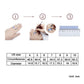 Ring size chart with US sizes, circumference and diameter measurements in mm