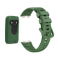 Silicone watch case and strap kit for smart watch, green band and separate case piece