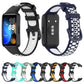 Two-color silicone watch band with navy and white strap plus black watch case