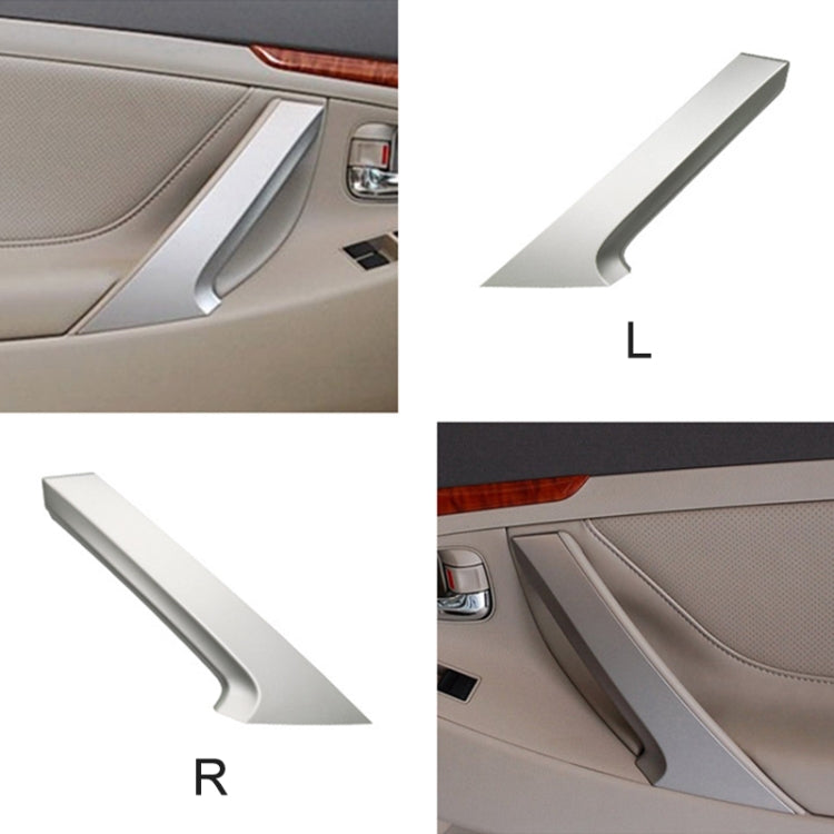 Silver/gray inside door handle cover set, L and R for Toyota Camry