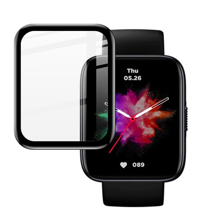 Watch protective film set for smartwatch screen, clear tempered glass-style cover