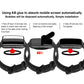 Watch screen film installation guide showing anti-slip mat and squeegee