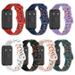 Silicone watch bands for Huawei Band 7 in multiple colors with rainbow dot confetti