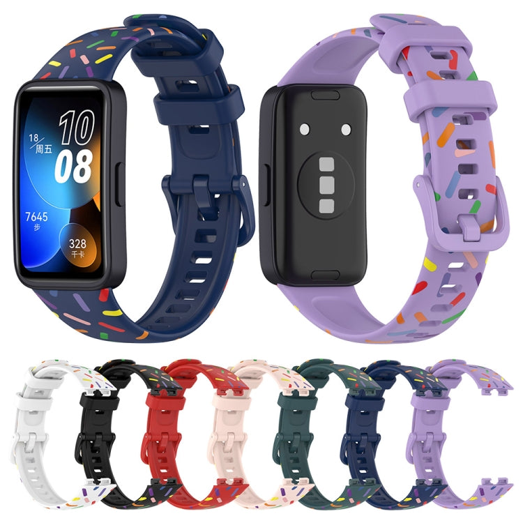 Rainbow dot silicone watch band set in assorted colors for smartwatch