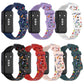 Assorted silicone watch bands with rainbow dot pattern in multiple colors