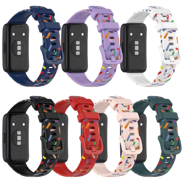 Assorted silicone watch bands with rainbow dot pattern in multiple colors